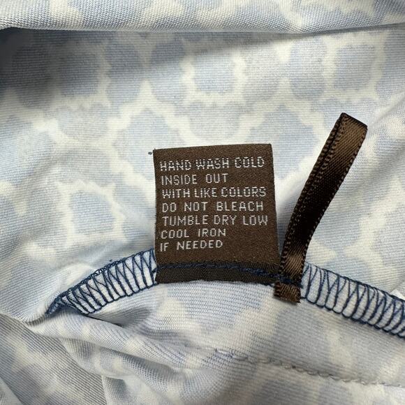 J. McLaughlin Dress Womens Small Blue Sophia Geometric Shift Catalina Cloth Work - Picture 5 of 9